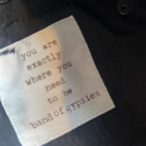 Band Of Gypsies Ella Womens Distressed Black Denim Mini Skirt Fringe Hem 28 - Picture 7 of 9